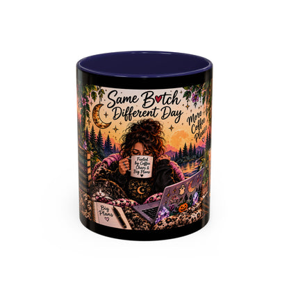 “Same Bitch Different Day” Cozy Witch Coffee Mug