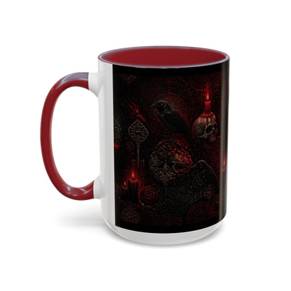 Skull & Red Roses Coffee Mug