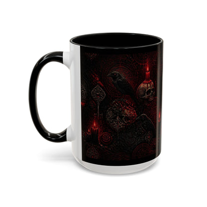 Skull & Red Roses Coffee Mug