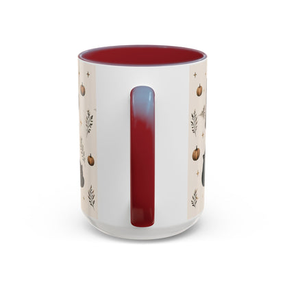 Black Cat Pattern Coffee Mug