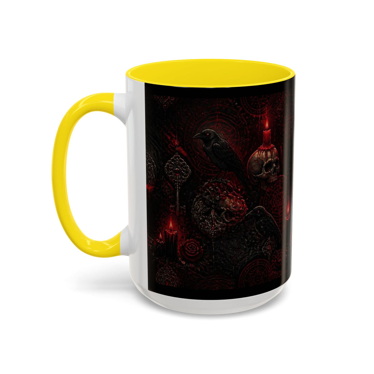 Skull & Red Roses Coffee Mug