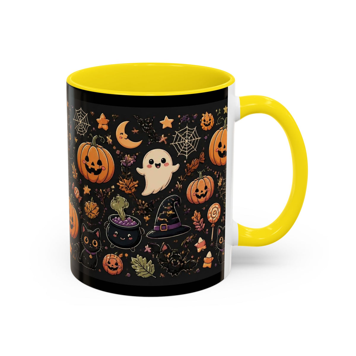 Cute Halloween Ghosts and Pumpkins Coffee Mug
