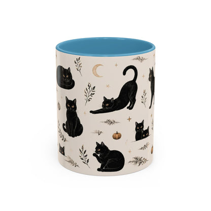 Black Cat Pattern Coffee Mug