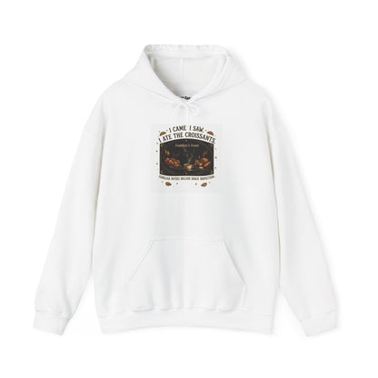 Croissant Crime Hoodie — “I Came, I Saw, I Ate The Croissant” Coffee Shop Hoodie