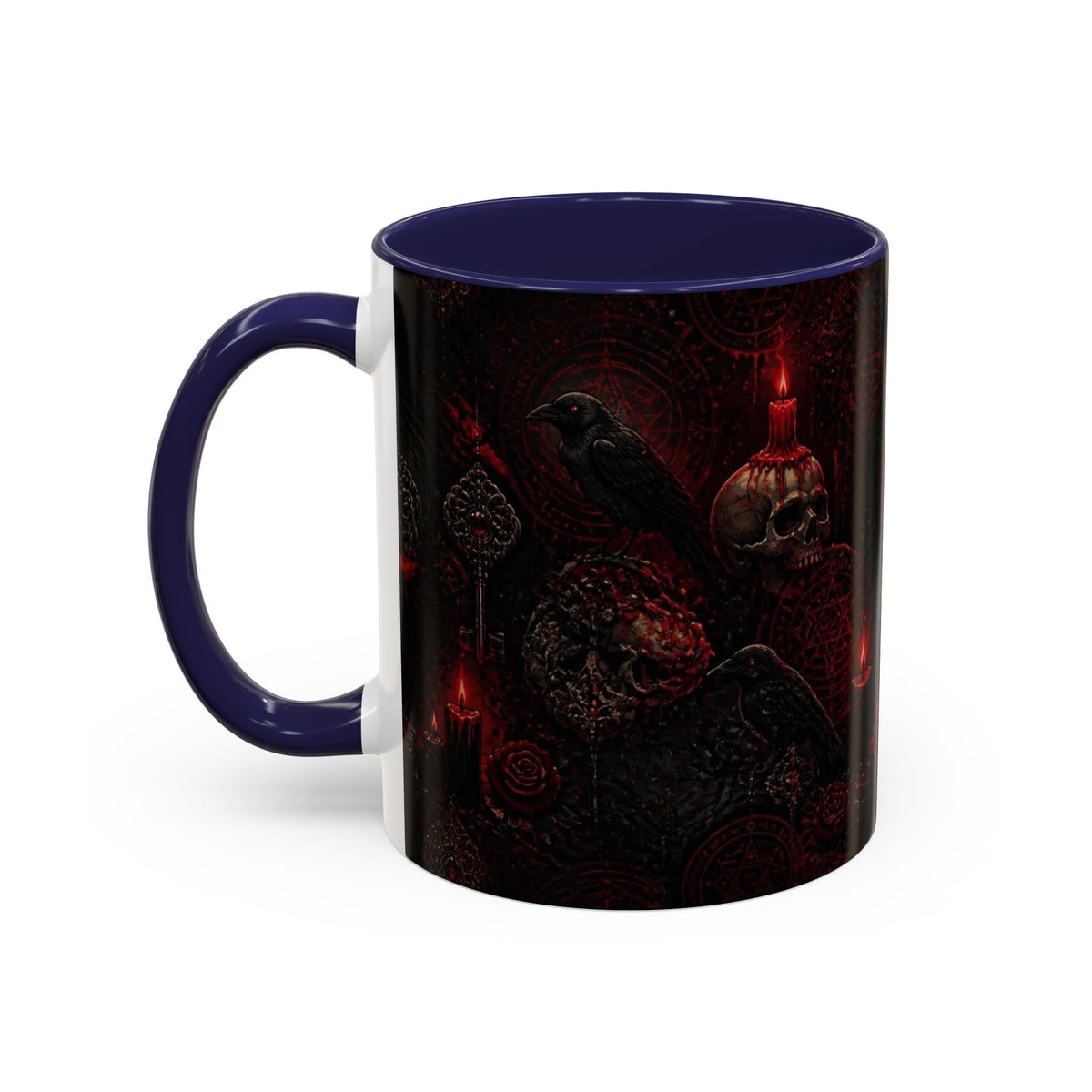 Skull & Red Roses Coffee Mug