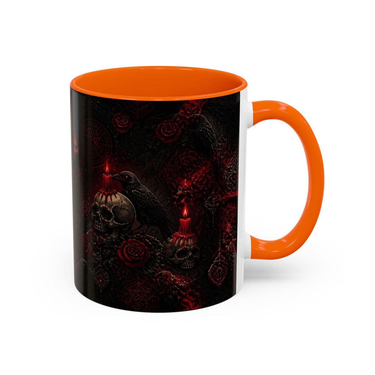 Skull & Red Roses Coffee Mug