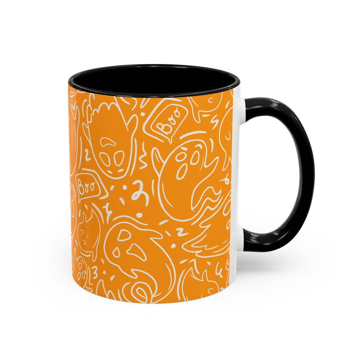 Halloween Ghost Doodle Coffee Mug
