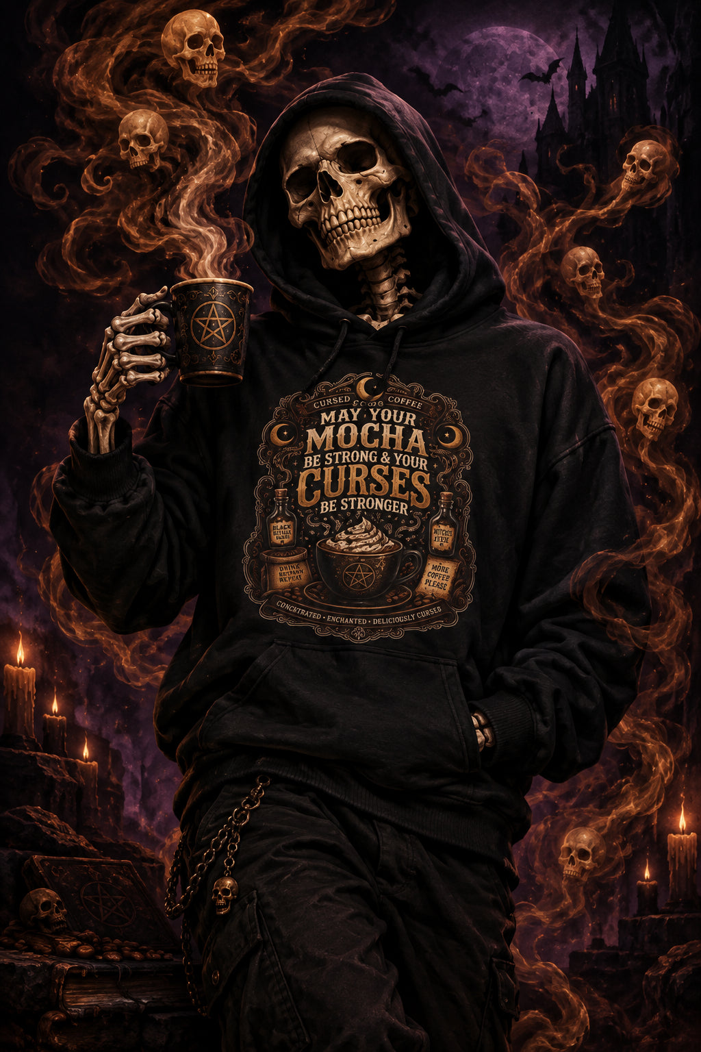 Mocha Curses Hoodie — Funny Coffee Lover Sweatshirt